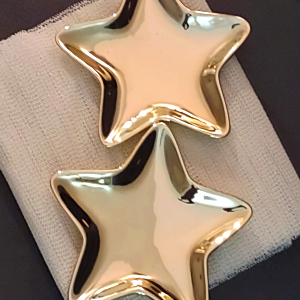 2x studio nova Xmas shine star candy dishes decor